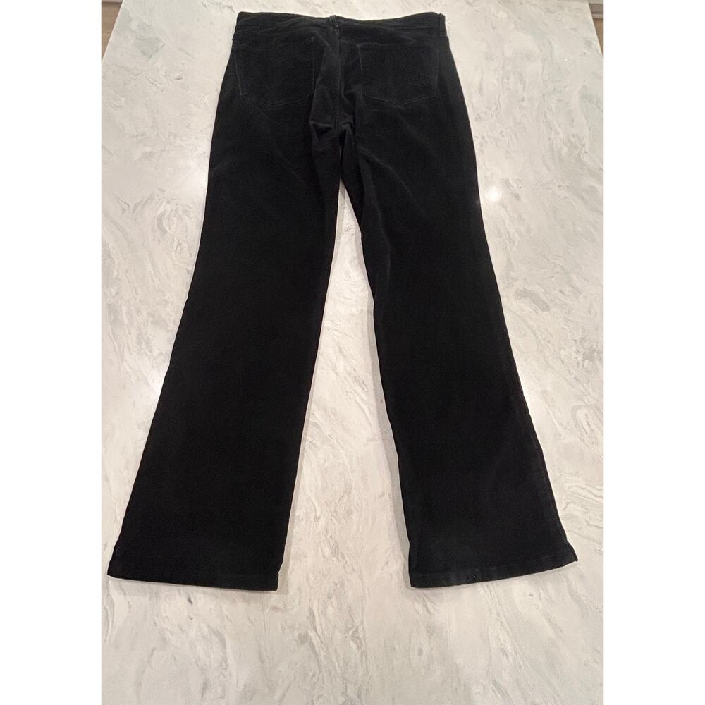 Black NYDJ corduroy pants low rise boot cut size 12 Petite - Picture 8 of 9
